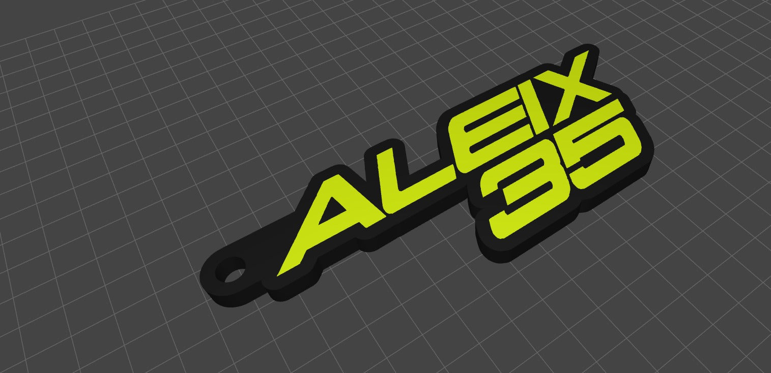 Llavero oficial ALEIX35 Sublimatumundo24 Llavero oficial ALEIX35