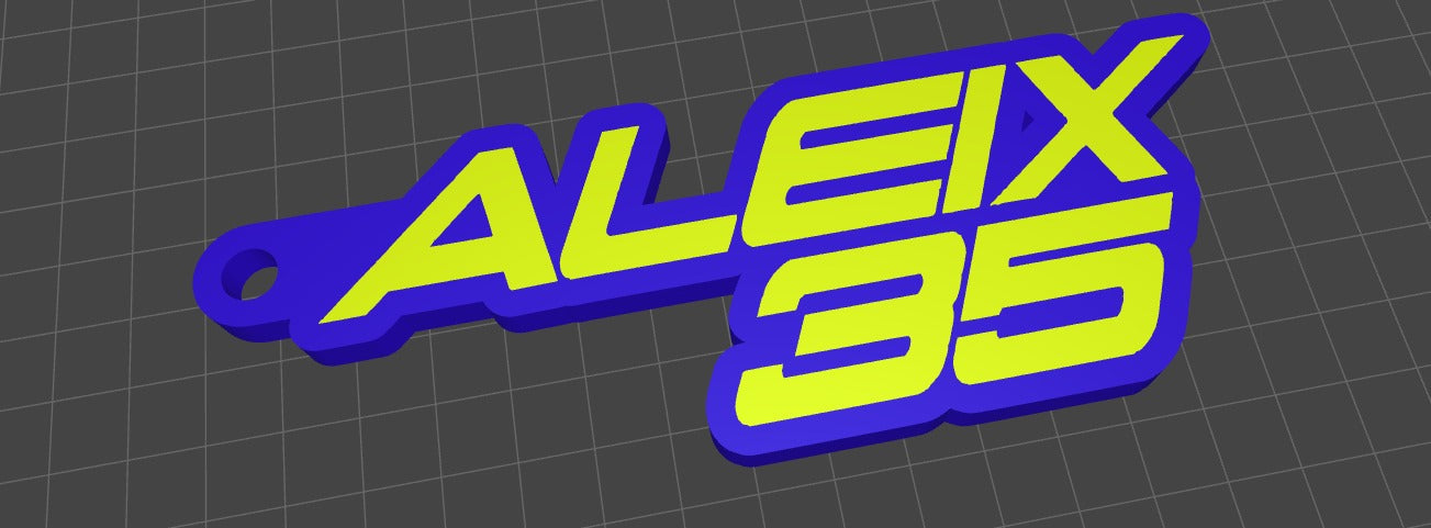 Llavero oficial ALEIX35 Sublimatumundo24 Llavero oficial ALEIX35