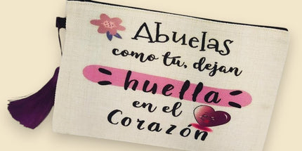 Estuches de tejido símil lino personalizados