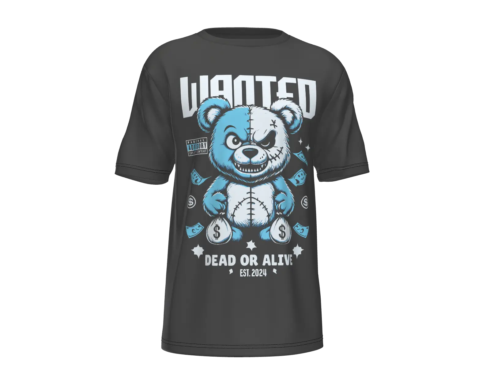 Camiseta '' Wanted dead or alive '' Sublimatumundo24 Camiseta '' Wanted dead or alive ''