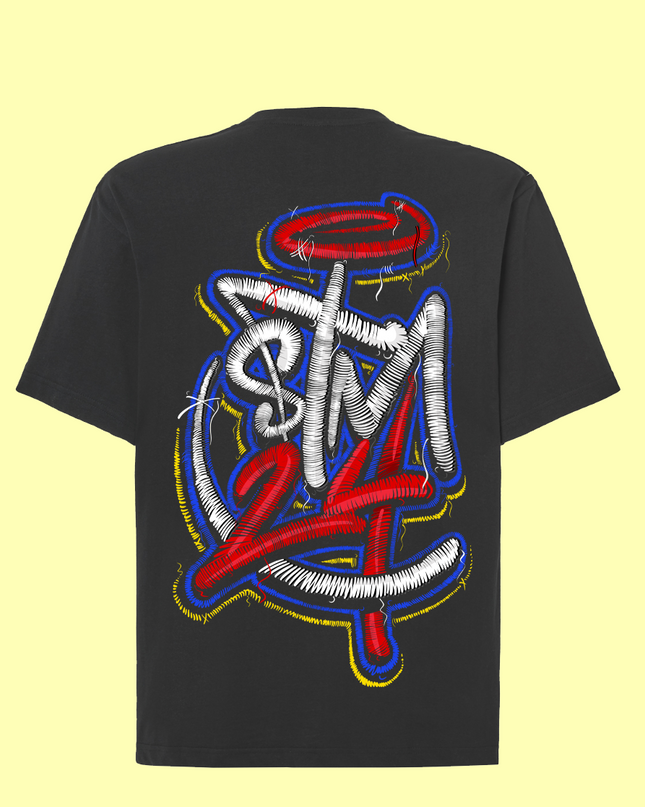 Camiseta oversize STM24 Logo efecto bordado Sublimatumundo24 Camiseta oversize STM24 Logo efecto bordado