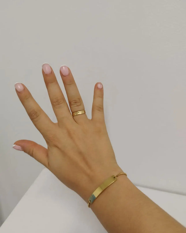 Pulseras medalla rectangular para grabado láser Sublimatumundo24