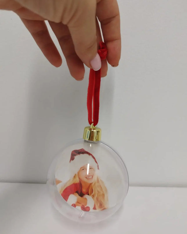 Bola para Árbol de Navidad Personalizable con 2 Fotos - Sublimatumundo24