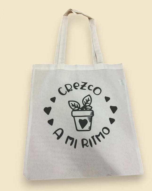 Bolsas tote asas largas algodón natural Sublimatumundo24 Bolsas tote asas largas algodón natural