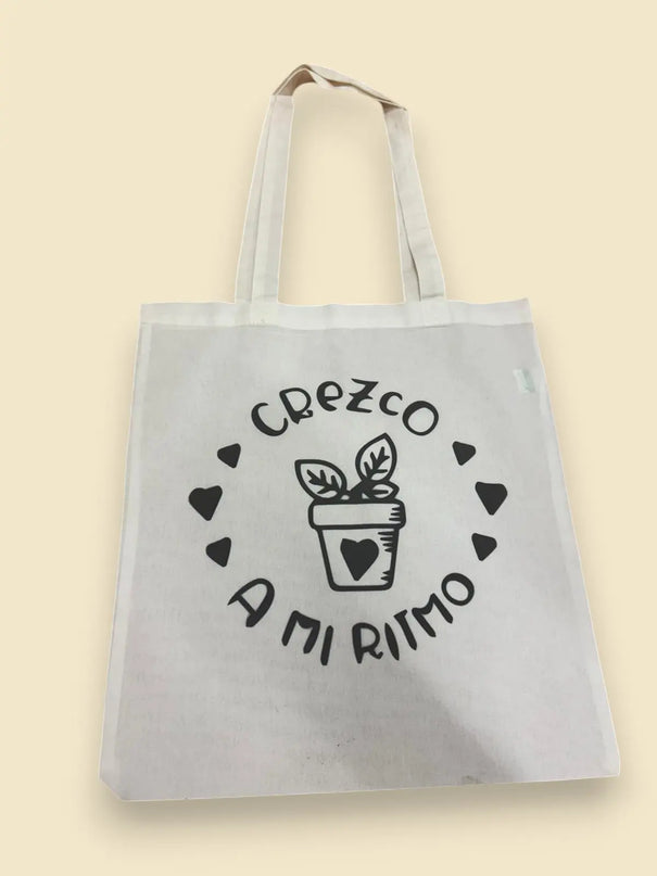 Bolsas tote asas largas algodón natural Sublimatumundo24 Bolsas tote asas largas algodón natural
