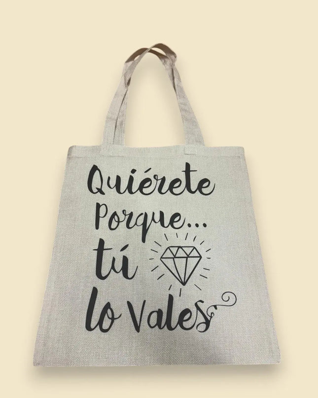 Bolsas tote asas largas algodón natural Sublimatumundo24 Bolsas tote asas largas algodón natural