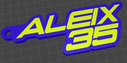 Llavero oficial ALEIX35 Sublimatumundo24 Llavero oficial ALEIX35