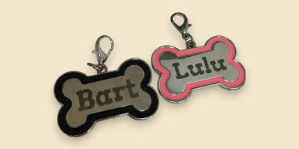 Chapas para mascotas forma hueso Sublimatumundo24 Chapas para mascotas forma hueso