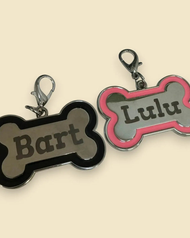 Chapas para mascotas forma hueso Sublimatumundo24 Chapas para mascotas forma hueso