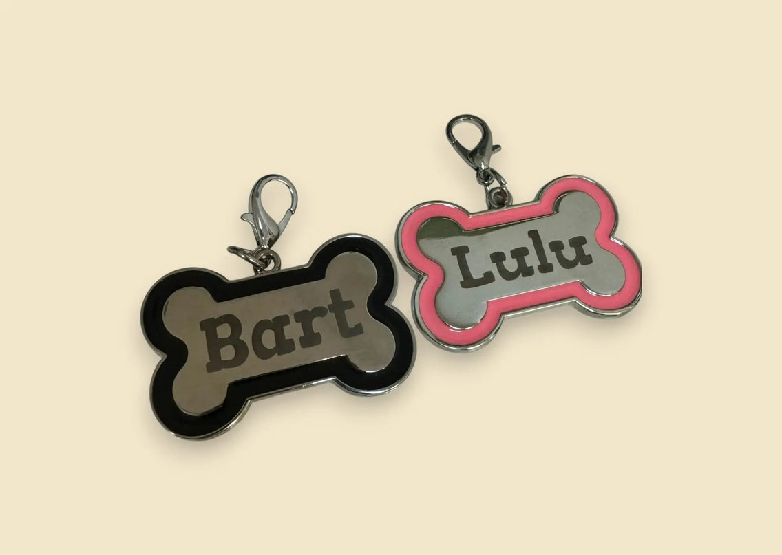 Chapas para mascotas forma hueso Sublimatumundo24 Chapas para mascotas forma hueso