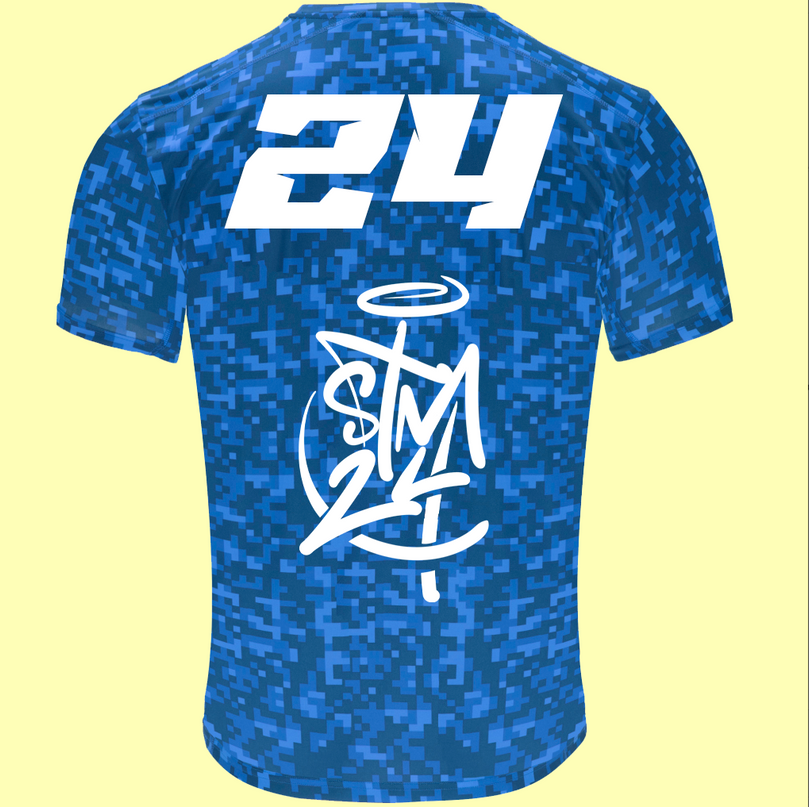 Camiseta técnica de manga corta estampada. STM24 Sublimatumundo24 Camiseta técnica de manga corta estampada. STM24
