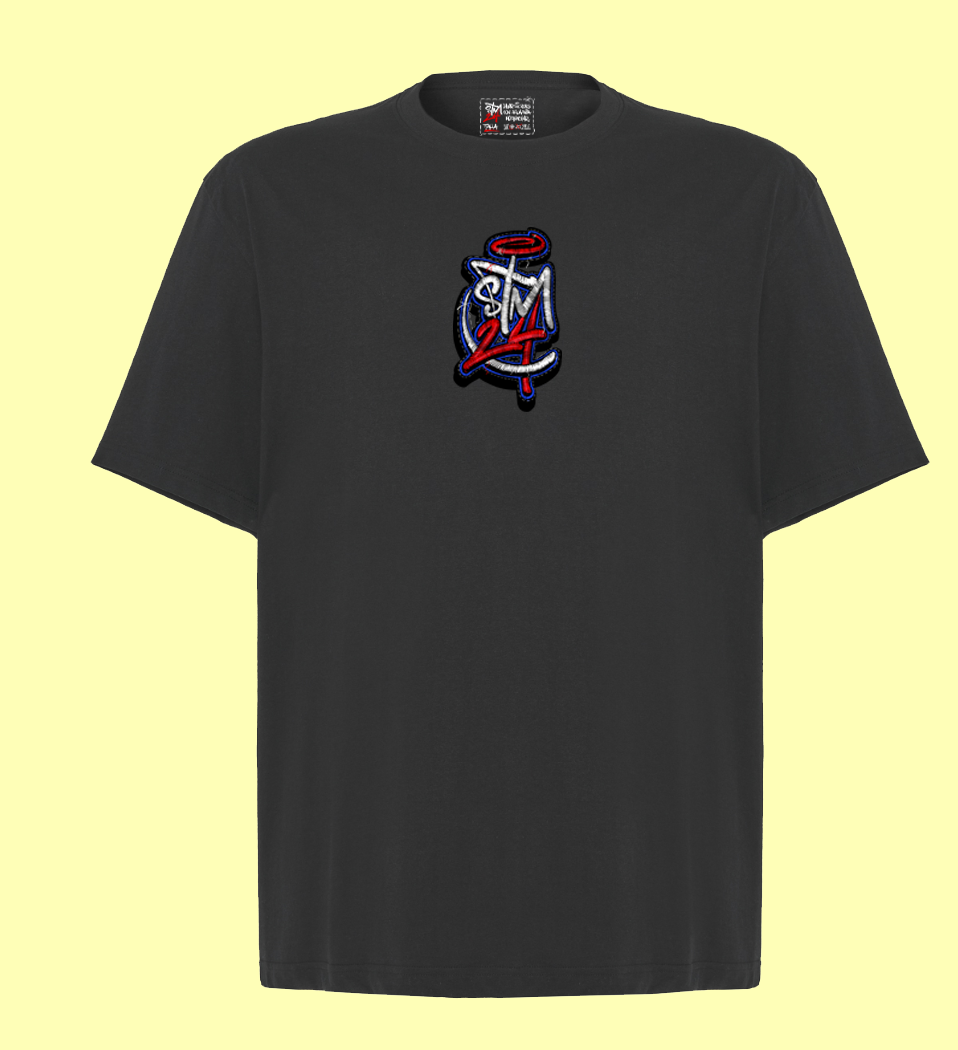 Camiseta oversize STM24 Logo efecto bordado Sublimatumundo24 Camiseta oversize STM24 Logo efecto bordado
