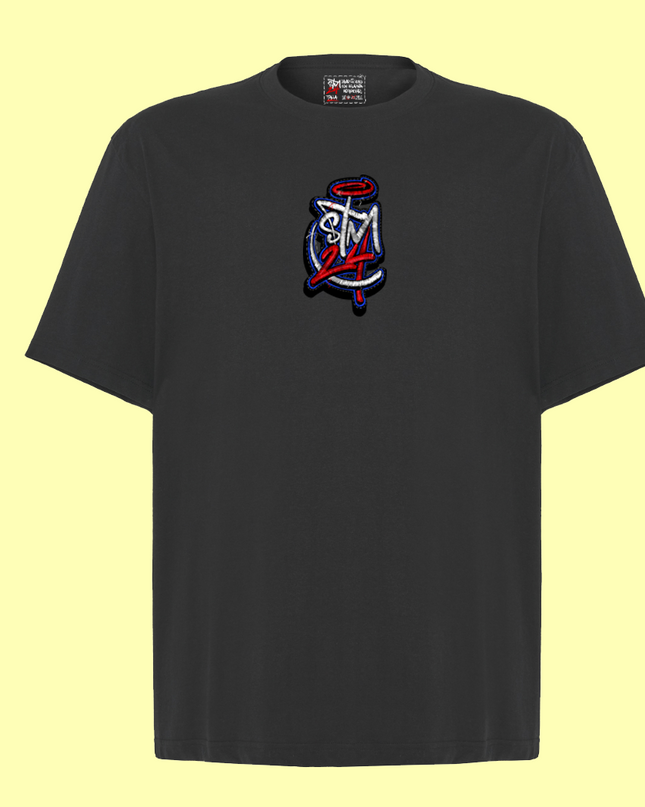 Camiseta oversize STM24 Logo efecto bordado Sublimatumundo24 Camiseta oversize STM24 Logo efecto bordado