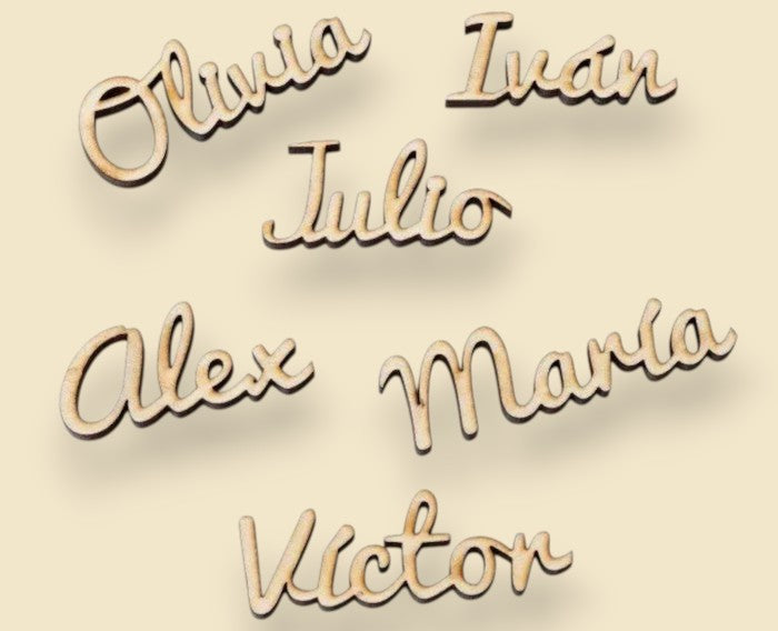 Letrero de Madera Personalizado con Nombre