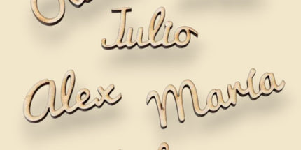 Letrero de Madera Personalizado con Nombre