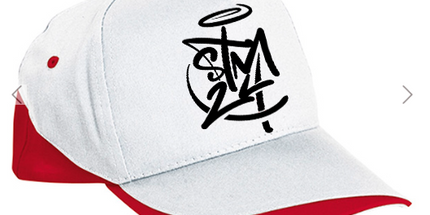 Gorra STM24 blanco/rojo Sublimatumundo24 Gorra STM24 blanco/rojo