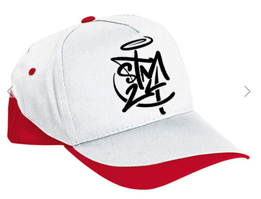 Gorra STM24 blanco/rojo Sublimatumundo24 Gorra STM24 blanco/rojo