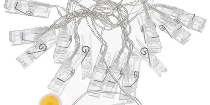 Guirnaldas de luces con pinzas para fotos Sublimatumundo24