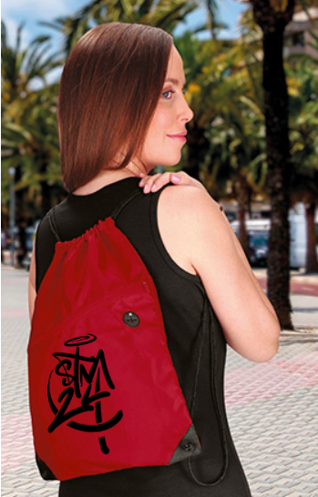 Mochila de cuerdas con bolsillo STM24 Sublimatumundo24 Mochila de cuerdas con bolsillo STM24