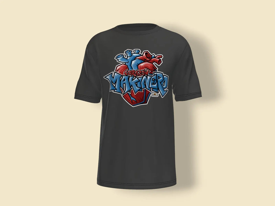 Camiseta corazon makinero logo original Sublimatumundo24 Camiseta corazon makinero logo original