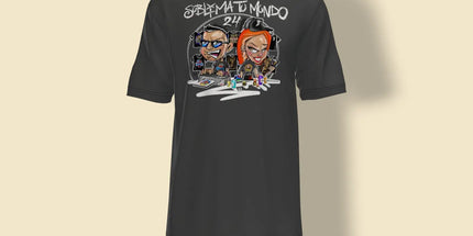 Camiseta sublimatumundo 24 logo negro fondo blanco Sublimatumundo24 Camiseta sublimatumundo 24 logo negro fondo blanco