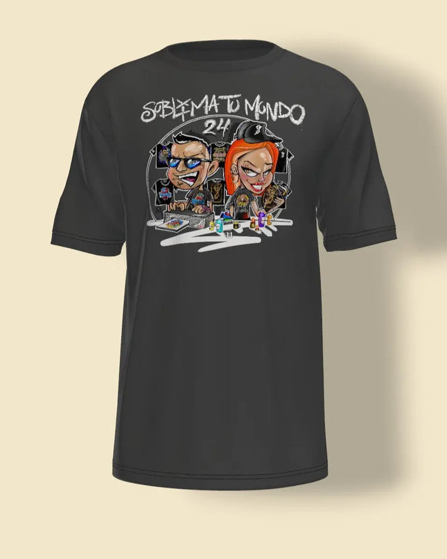 Camiseta sublimatumundo 24 logo negro fondo blanco Sublimatumundo24 Camiseta sublimatumundo 24 logo negro fondo blanco