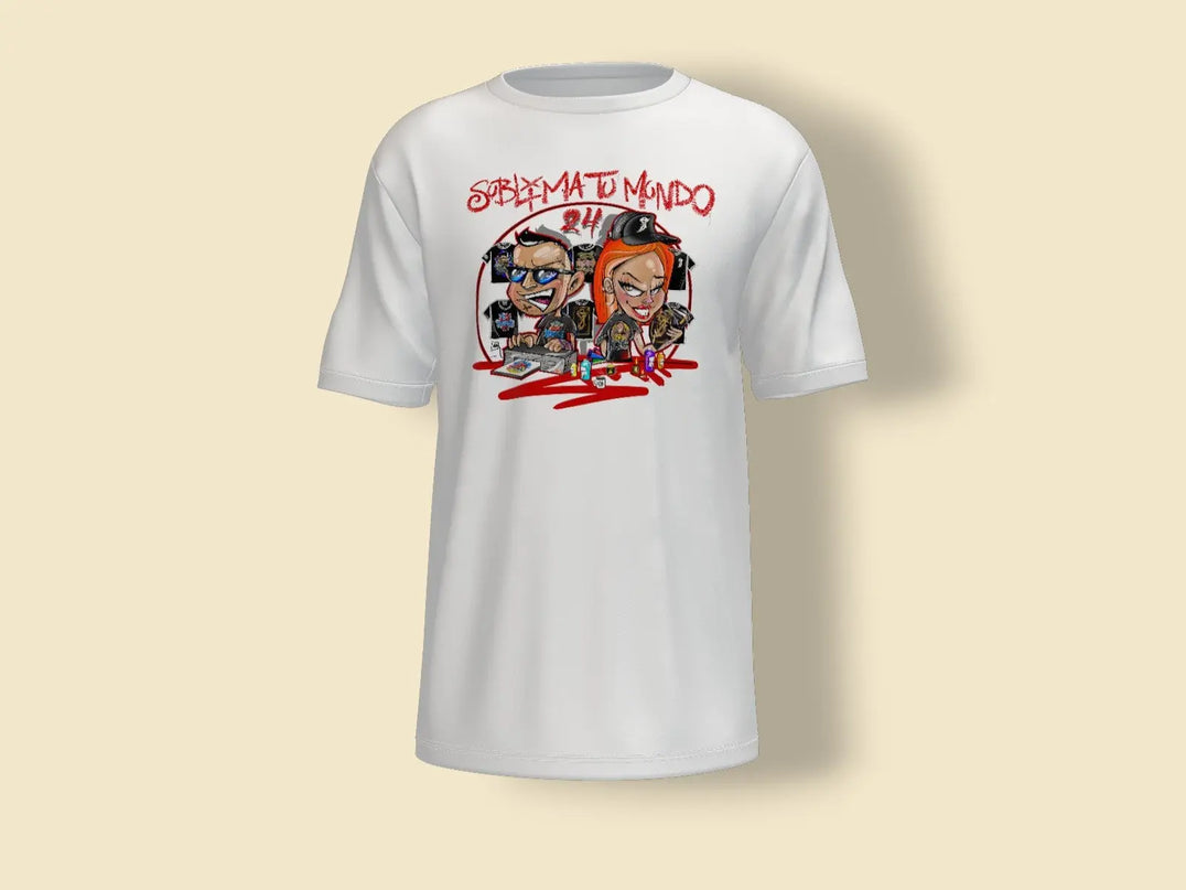 Camiseta sublimatumundo24 logo caricatura rojo Sublimatumundo24 Camiseta sublimatumundo24 logo caricatura rojo