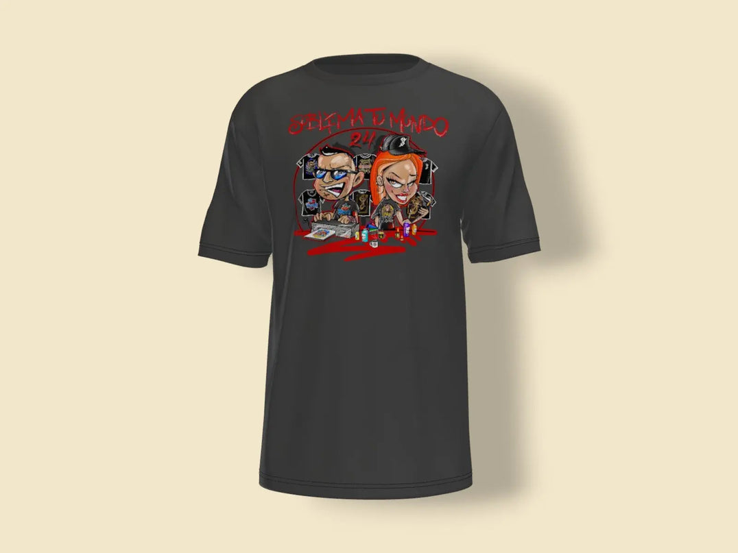 Camiseta sublimatumundo24 logo caricatura rojo Sublimatumundo24 Camiseta sublimatumundo24 logo caricatura rojo