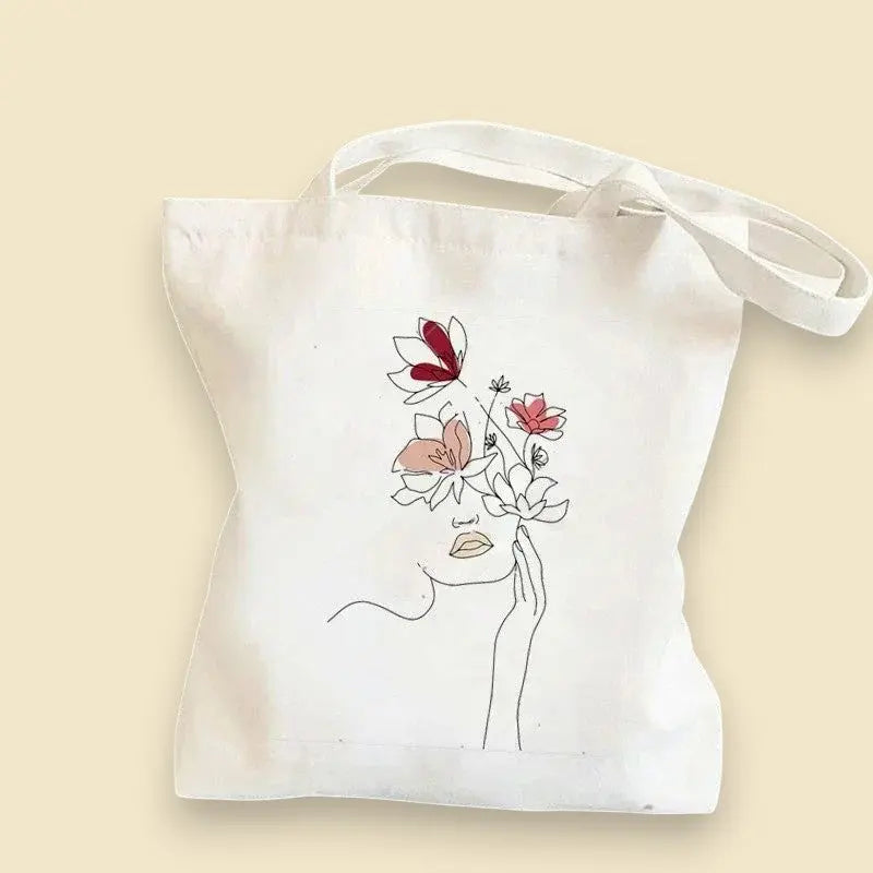 Bolsas tote asas largas algodón natural Sublimatumundo24 Bolsas tote asas largas algodón natural