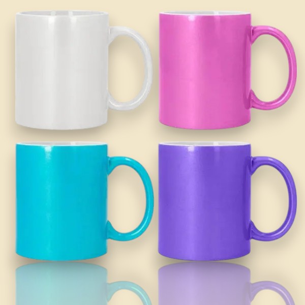Taza personalizada efecto perlado