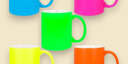 Taza personalizada: color neón mate